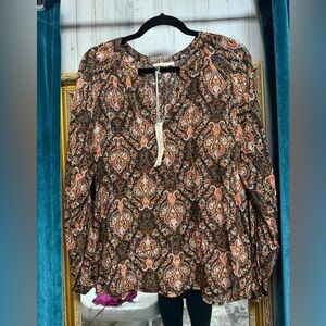 Paisley Print Women's Top